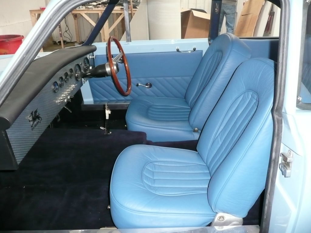 Re-trimmed front seats and door card